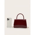 thumbnail image 6 of RUMANLAND Women's Glossy Patent Leather Top Handle Handbag, Vintage Evening Shoulder Purse for Party, Wedding and Daily Wear, 6 of 8
