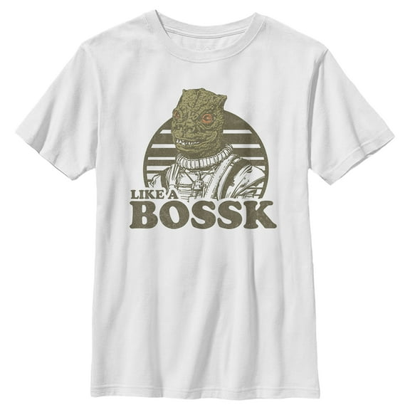 Boy's Star Wars: Return of the Jedi Like a Bossk Graphic Tee White Medium