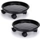 thumbnail image 2 of Soporte para maceta con ruedas de 2 uds, soporte para plantas rodante de 30cm, soporte para plantas con, 2 of 5