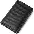 thumbnail image 1 of RFID-protected leather card holder for men, ultra-thin wallet with pop-up function for credit cards, simple card holder, 1 of 5