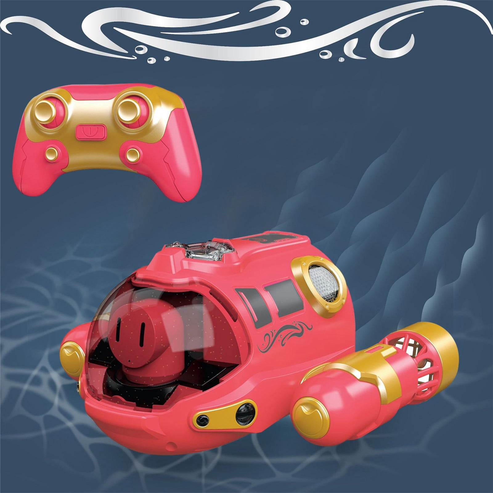 Red Double Propellers Remote Control Spray Motor Boats For Pool Tub Rc Water Summer Toy Boats