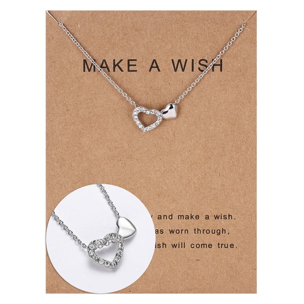 Collar para Mujer, Joyas para Mujer, Joyas para Mujer Te Regalo Un Collar Y Que Todos Tus Buenos Deseos Se Hagan Realidad Collar de Moda