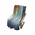 thumbnail image 4 of Fall Leaves Soft Flannel Fleece Blanket, Water Dripping from the Leaves Hanging over the Lake Natural Art Relaxing Scene, Cozy Plush for Indoor and Outdoor Use, 70" x 90", Multicolor, by Ambesonne, 4 of 6