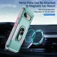 thumbnail image 5 of Allytechgroup for Google Pixel 9 Case Cover, with Ring Holder Stand Hybrid Rugged Protective Shockproof Bumper Phone Case for Google Pixel 9 - Green, 5 of 9