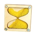 thumbnail image 3 of Milaget Wooden Hourglass Busy Board Accessory Practical Skills Teaching Props for Travel Yellow, 3 of 7
