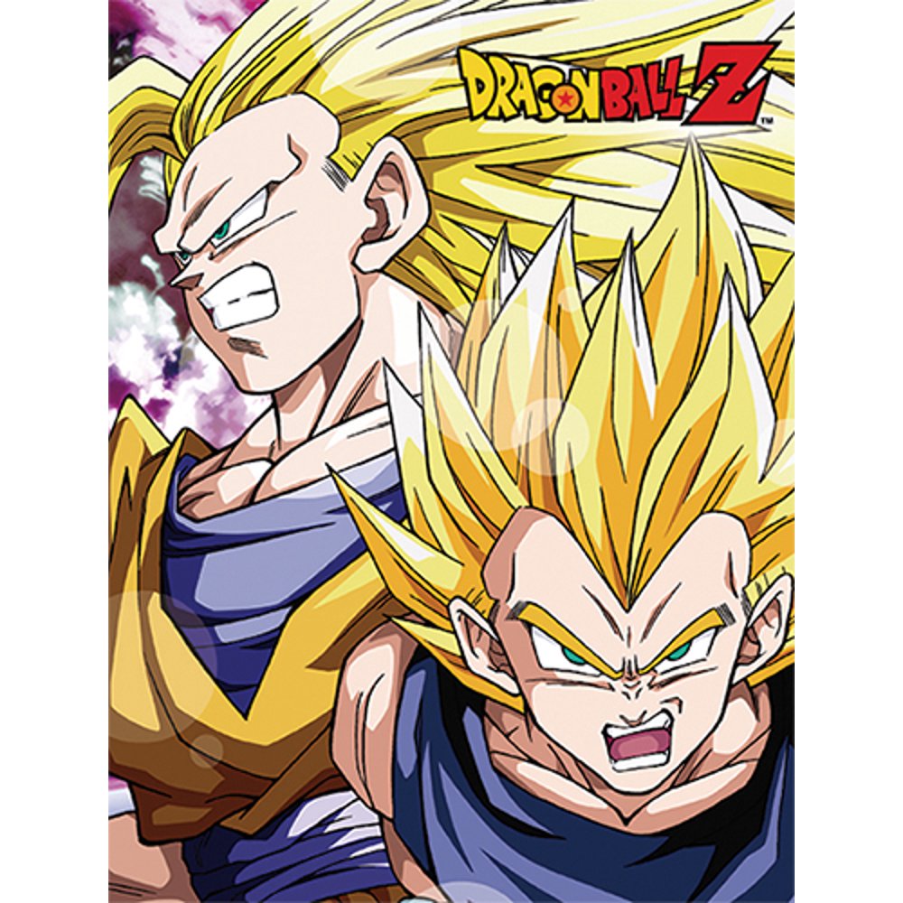 Blanket Dragon Ball Z Super Saiyan Goku Vegeta Sublimation Throw