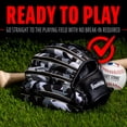 thumbnail image 6 of Franklin Sports RTP Youth Teeball Glove, 9.5 in, Black/White, Right Hand Throw, 6 of 7
