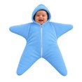 thumbnail image 2 of Takafot Baby Starfish Onesie, Thick Imitation Fleece Starfish Newborn Romper, Infant Footie Jumpsuit Winter Warm Outfits, 2 of 9