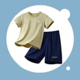 thumbnail image 2 of Sun Protection Suit for Boys, Kids Summer Ice Silk Breathable Sports Drying Set, - for Children 5-16 Years, 2 of 6