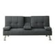 thumbnail image 2 of Sofá Cama Futon Sala Moderna Minimalista Reclinable Vanlig® Color Gris Oscuro, 2 of 3
