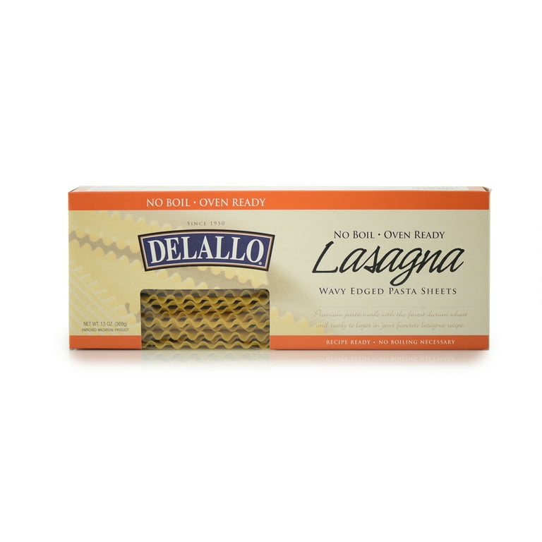 DeLallo No-Boil Lasagna Sheets, Oven Ready, Made in Italy, Non-GMO