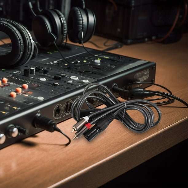 unbranded Cable De Audio Balanceado Rca A Xlr Macho Para Conexión En Amplificadores Y Mezcladores