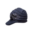 thumbnail image 1 of Gorro de lana a la moda Qarigey con protectores para los oídos gris oscuro, 1 of 6