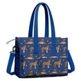 thumbnail image 2 of Teacher Tote Bag,Cute Boxe Teacher Utility Tote Bag,Large Work Tote Bags for Women with Multiple Pockets,Top Zipper Closure,13.8x10.6x6.7 Inch, 2 of 5