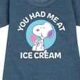 thumbnail image 3 of Peanuts - You Had Me At Ice Cream - Youth Girls Fleece Dress, 3 of 6