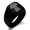 Black, variant on Stainless Steel Demeter Greek Goddess of Agriculture Engraved Square Flat Top Biker Style Polished Signet Ring