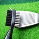 thumbnail image 3 of Toalla de golf de microfibra con diseño de gofres | Cepillo limpiador de ranuras para palos de golf | Herramienta plegable para quitar hoyuelos con marcador de bola magnético, 3 of 8
