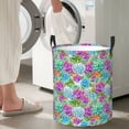 thumbnail image 6 of KLL Succulents Waterproof Foldable Laundry Hamper Bucket with Handles for Storage Bin,Kids Room,Home Organizer (Small ), 6 of 7