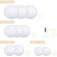 thumbnail image 2 of Naler 4 Size 10 Pcs White Paper Lanterns with 10x LED Lights for Home, Party & Wedding Decorations, 2 of 7