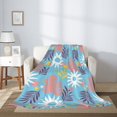 thumbnail image 2 of Throw Blanket for Couch Sofa and Bed, Summer Foliage Super Soft Plush Throw Blanket, Fuzzy Cuteness Comfy Warm Washable Flannel Blanket & Throws for All Season 60"x50", 2 of 5