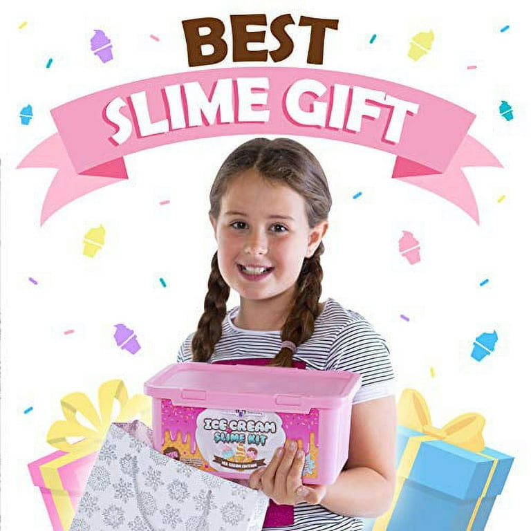 Great Choice Products 35.16 Fl Oz Butter Slime Pack, Funkidz Fluffy Ice  Cream Slime Kit For Girls 6-8 Premade 1040 Ml Slime Toys Birthday Gifts