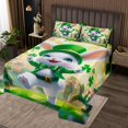 thumbnail image 2 of Erosebridal Animal Rabbit Coverlet Set King For Teens,Green Four Leaf Clover Bedding Set,St. Patrick'S Day Decor,Ultra Soft,3 Pieces, 2 of 5