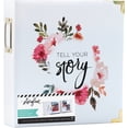 thumbnail image 2 of Heidi Swapp Storyline2 D-Ring Album 8.5"X11"-White Floral, 2 of 2
