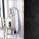 thumbnail image 4 of Toystoory Cabezal de ducha autoadhesivo, soporte montado en la pared, placa Base fija, rociador, estante, apartamento, Spa, salón, accesorios de baño Juegos de accesorios de baño Plata Toystoory HA064898-02B, 4 of 6