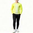 thumbnail image 2 of Hduncf Children's Multicolor Football Goalkeeper Uniform Long Sleeves Long Pants Training Uniform Two-Piece Set for Kids Yellow 11-12 Years, 2 of 5