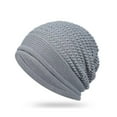 thumbnail image 2 of iHPH7 Knitted Hat Beanies Y2k Winter Beanies for Women Knit Hat Skull Cap Beanie Winter Caps for Women Winter Caps for Men Gray One Size, 2 of 5