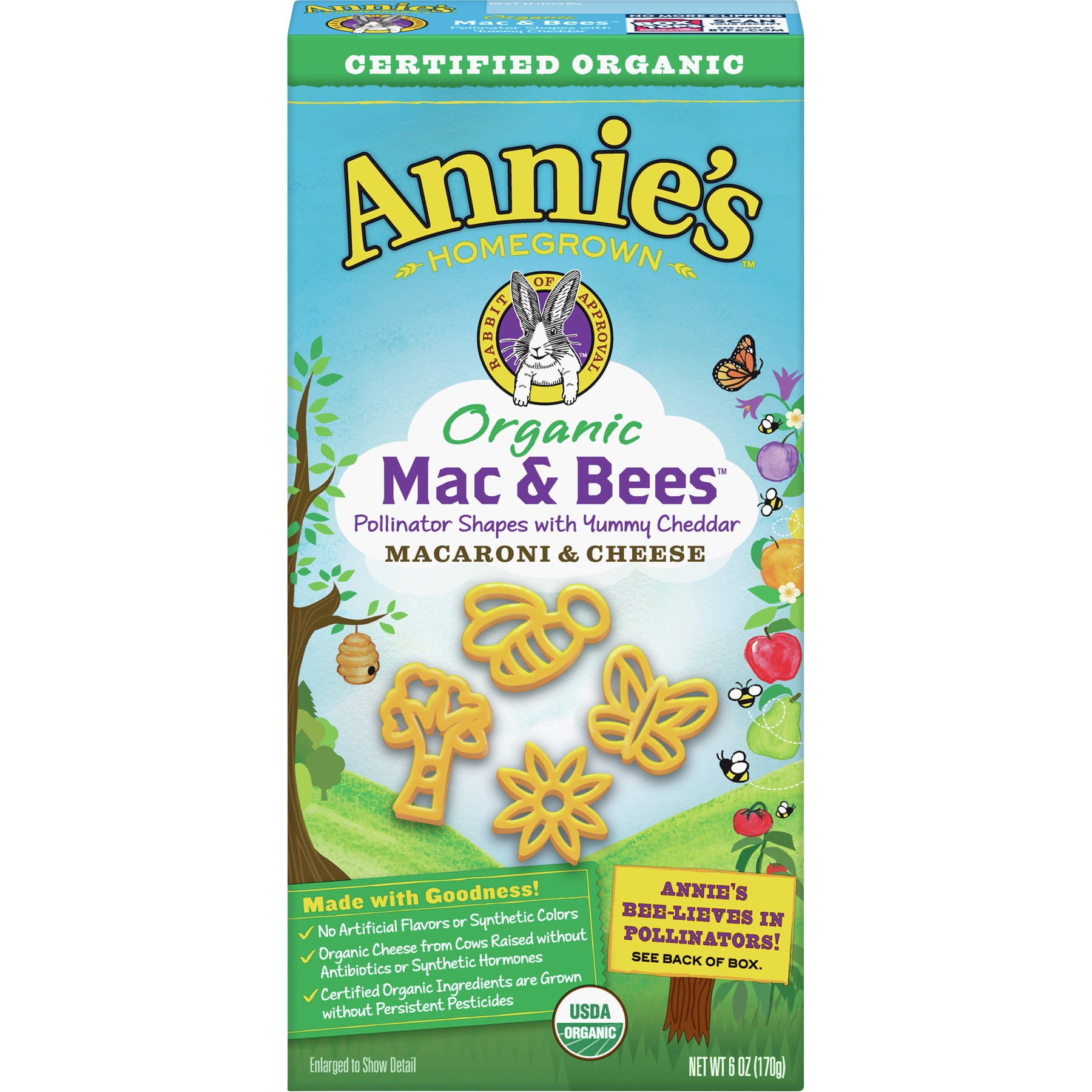 Annie's Organic Mac and Bees Mac & Cheese, 6 oz Annie's Organic Mac and Bees Mac & Cheese, 6 oz