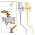thumbnail image 3 of GLFILL Portable Saxophone Lyre Clamp-On Clip Holder Lyre For Alto Saxophone Clips Silver, 3 of 8