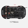 thumbnail image 2 of Amplificador de audio Digital Bluetooth Sunnimix placa Mini 12V 220V Mono estéreo doble propósito, 2 of 8