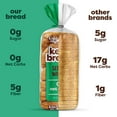 thumbnail image 4 of Kiss My Keto Bread Zero Carb (0g-Net) – Wheat Bread Loaf, Low Calorie Bread – Sugar Free Bread & High Protein Bread – Thin Sliced Bread, Sandwich Bread Whole Wheat (Seeded Wheat, 1-pack), 4 of 7