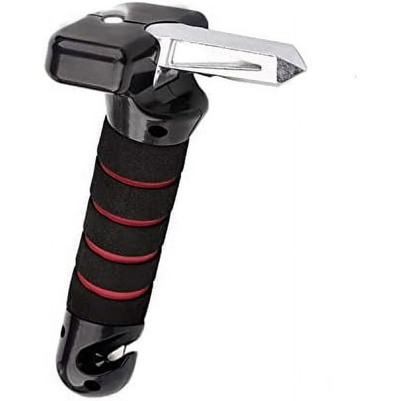 Car Door Handle Assist for Elderly & Disabled - Heavy Duty Vehicle Support Handle with Anti-Slip Grip,3-in-1 Mobility Aid Auto Cane (LED Light/Seatbelt Cutter/Window Breaker)