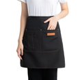 thumbnail image 1 of Hyasfey Half Apron for Men Women Breathable Kitchen Cooking Apron with Pockets Stylish Skirt Design Waiter Short Apron Versatile Chef Costume Accessory, 1 of 7