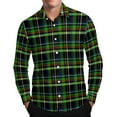 thumbnail image 2 of FDGIU Men's Fall Flannel Shirt - Button Down Plaid, Slim Fit Cozy Long Sleeve Fall Winter Layering Piece with Pocket, 2 of 7