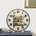 thumbnail image 4 of Yayeee Wall Clock for Living Room 11.9 inch Battery Operated Round with Holder, Shelf Plants, 4 of 7