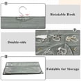 thumbnail image 3 of HOMEIORA 1 Pack Hanging Jewelry Organizer for Closet with Swiveling Hanger, 80 Clear Pockets Jewelry Organizer Hanging for Jewelries, Earrings, Accessories, Gray, 3 of 6