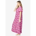 thumbnail image 3 of Dreams & Co. Plus Size Long Floral Print Cotton Gown, 3 of 6