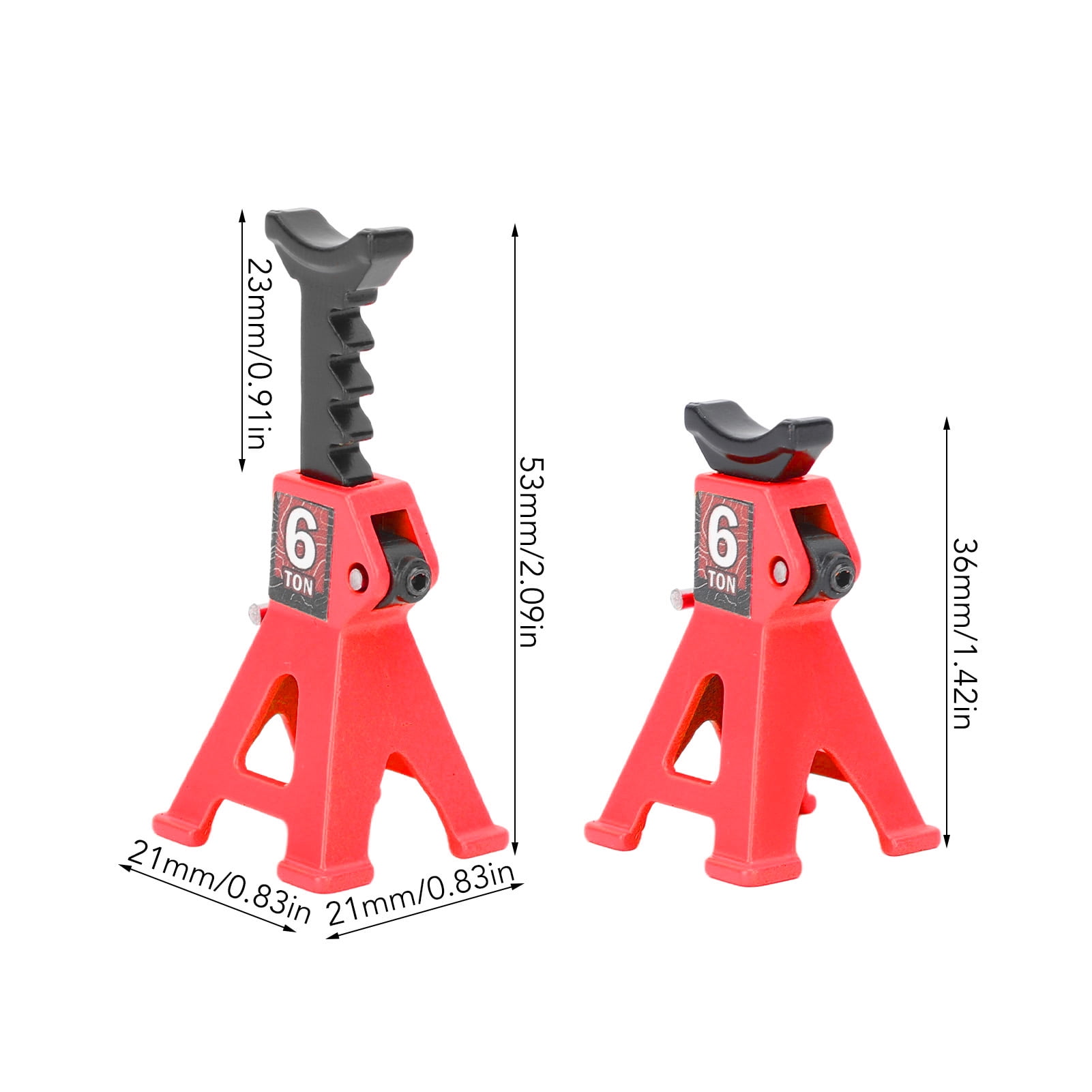 Durable Metal Jack Stands For RC Cars, Adjustable Height, Compact Design, Easy To Carry