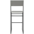 thumbnail image 6 of SAFAVIEH Layne Scandinavian Style Barstool, Grey/Black (18 in. W x 18 in. D x 43 in. H), 6 of 10