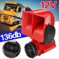 thumbnail image 3 of 12V/24V Car Dual Tones Horns Compact Electric Car Loudspeaker with Clear Sound, 3 of 5