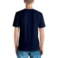 thumbnail image 3 of MH STUDIOS SLANT NAVY Men's t-shirt (L), 3 of 4