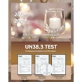 thumbnail image 6 of Homemory Cool White Flameless LED Tea Lights Candles, 200+Hour Battery Operated Fake Electric Votive TeaLights for Christmas, DIY Mood Lighting, Party, Holiday, Funeral, Home Decor, 24-Pack, 6 of 17