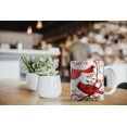 thumbnail image 6 of WIRESTER 11oz 325ml Ceramic Tea Cup Coffee Mug With Handgrip For Gift, Birthday, Anniversary, Christmas - Red Cardinal Birds, 6 of 7
