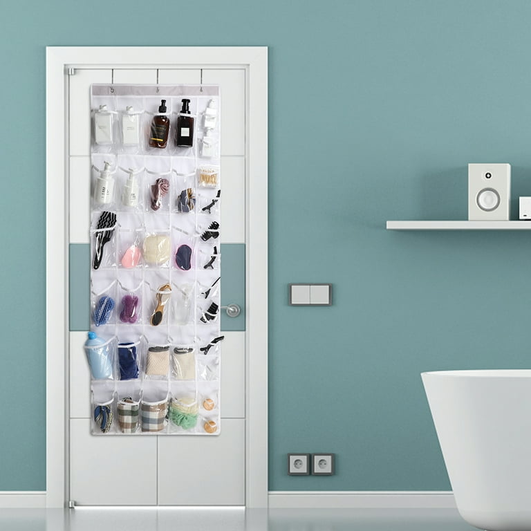 Giftgarden 2 Pack Over the Door Shoe Organizers with 36 Pockets Clear Hanging Holder Rack for Socks Pantry 58