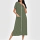 thumbnail image 1 of Camisón largo con cremallera para mujer, bata de punto, largo completo, color degradado, con bolsillos, 1 of 7