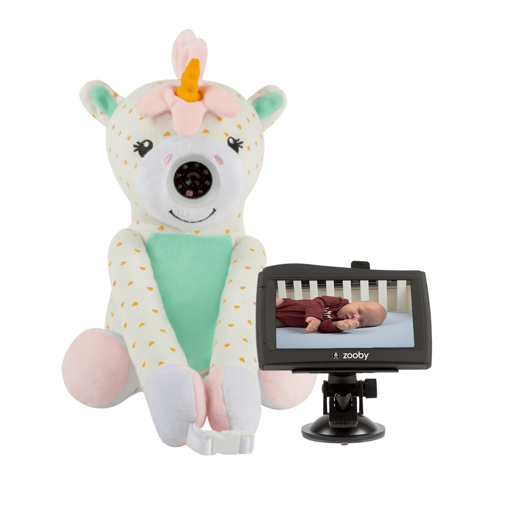 Zooby Car &amp; Home Video Baby Monitor, Unicorn