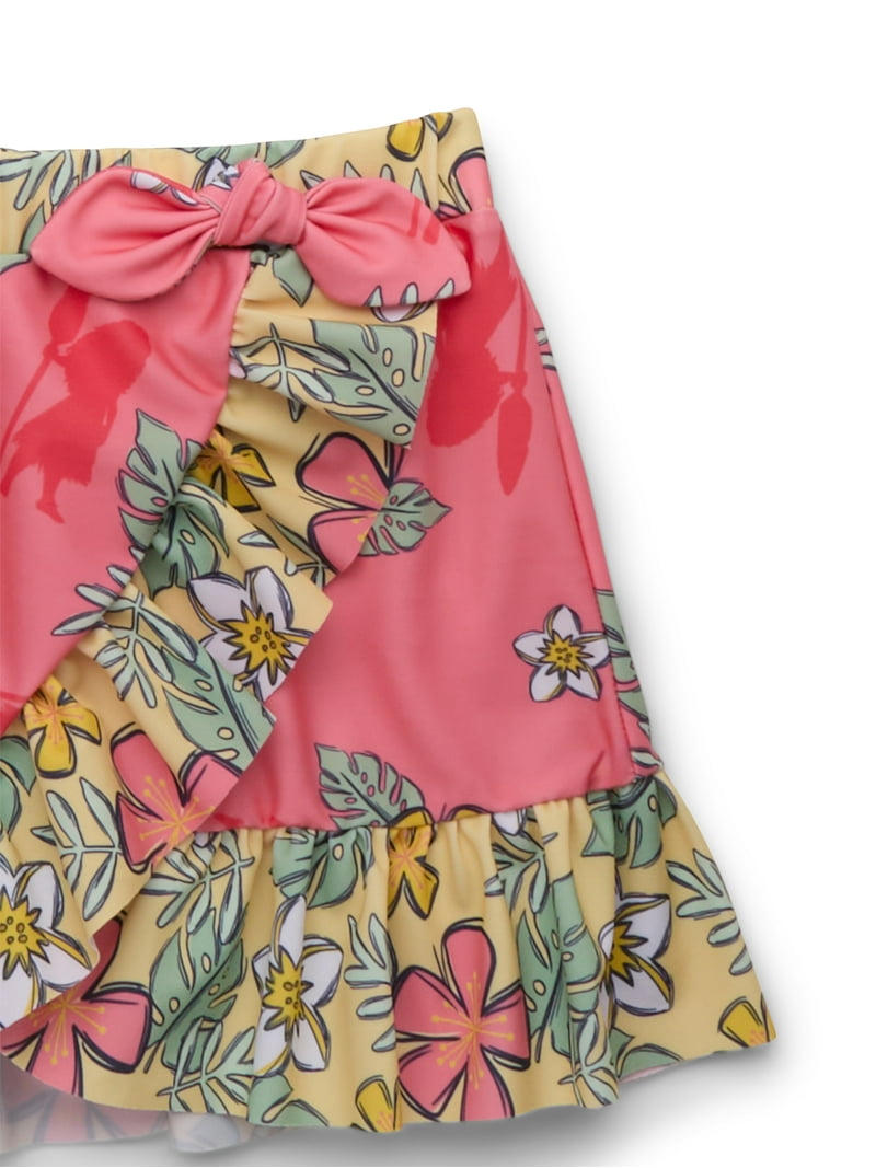 Moana 2 Toddler Girl Ruffle One- Piece Swimsuit and Sarong Moana 2 Toddler Girl Ruffle One- Piece Swimsuit and Sarong